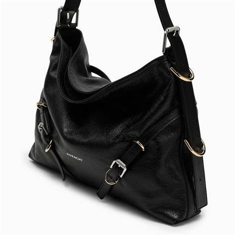 givenchy micro black silver|Givenchy black leather bag.